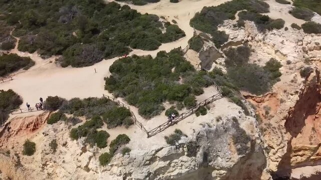 Marina Beach (Praia da Marinha) in Lagos, Algarve, Portugal. Algarve beaches are a touristic paradis