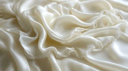 Obraz premium A smooth silk fabric texture with gentle folds and shimmering highlights.
