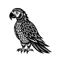  silhouette bird on a white background