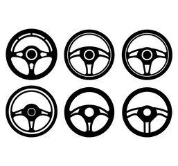 steering wheel over background vector illustration