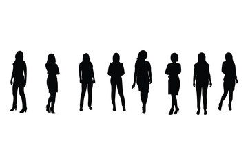 Model silhouette of vector