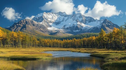 Majestic Autumnal Mountain Landscape