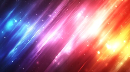 Abstract Colorful Diagonal Light Streaks Background