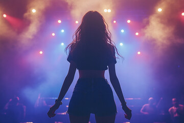 singer on stage
