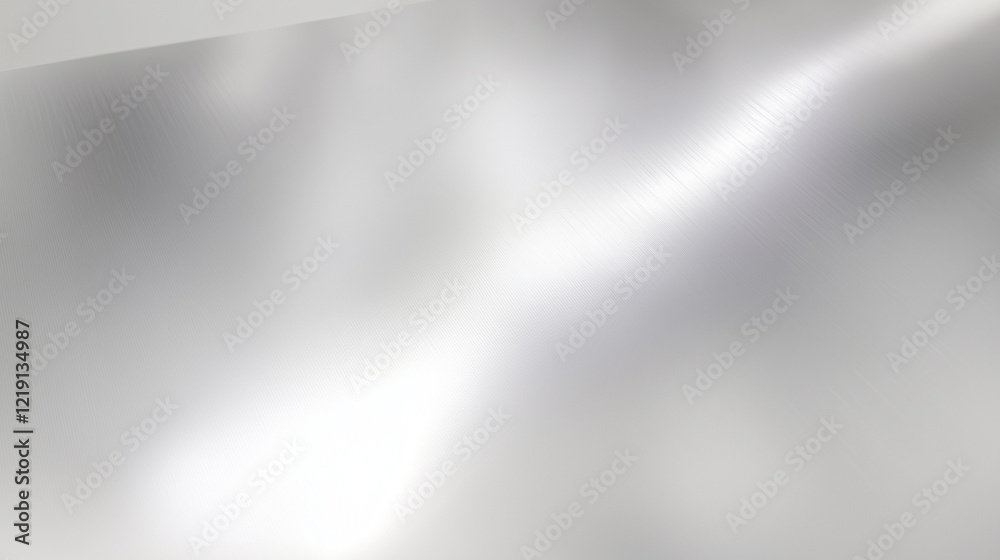 Poster minimalistic metallic surface with sleek light gray color, smooth texture, polished finish, and unif