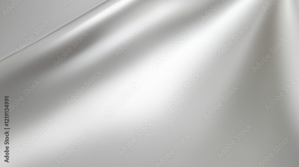 Poster minimalistic metallic surface with sleek light gray color, smooth texture, polished finish, and unif