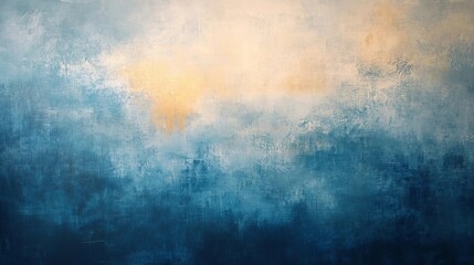 Obraz premium Abstract landscape artwork displaying soft clouds and gradient hues at dusk for tranquil ambiance