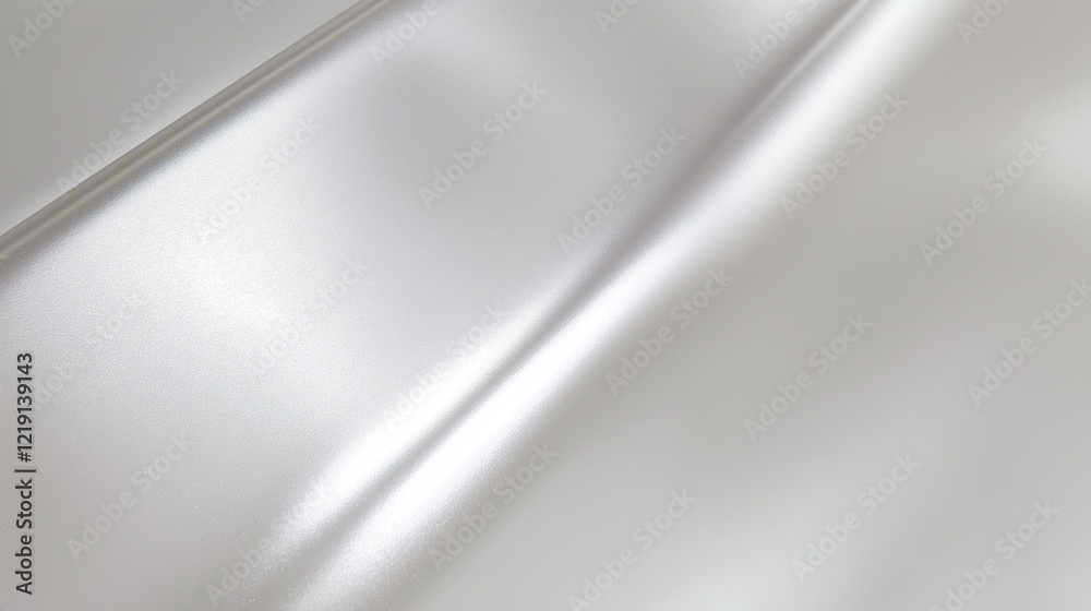Aufkleber minimalistic metallic surface with sleek light gray color, smooth texture, polished finish, and unif
