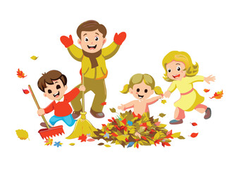 vector happy children playing with balloons