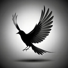 Obraz premium Bird silhouette, flying bird