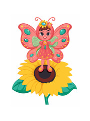 butterfly on a white background