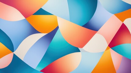 Geometric Patterns in Vibrant Colors Evoking a Sense of Movement and Corporate Pulse