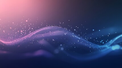 Abstract Pink Blue Particle Wave Background Design