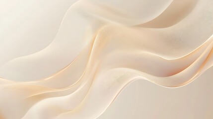 Obraz premium Abstract Beige Waves Flowing Smoothly
