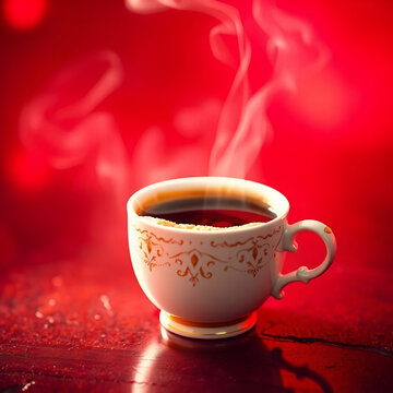 cup of coffee with heart
