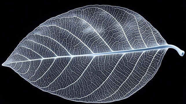 Intricate Leaf Skeleton Macro Photography