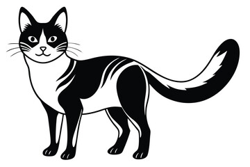 Obraz premium Cute animal Vector art in Illustration on a White Background