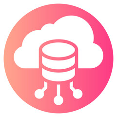 cloud computing gradient icon