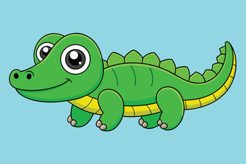 Cute animal Vector art in Illustration on a White Background