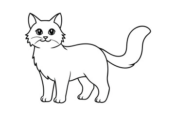 Cute animal Vector art in Illustration on a White Background