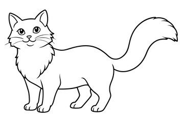Cute animal Vector art in Illustration on a White Background