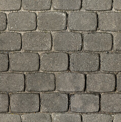 Seamless texture. Walkway brick paving tiles