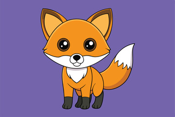 Obraz premium Cute animal Vector art in Illustration on a White Background