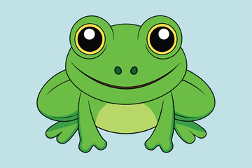 Cute animal Vector art in Illustration on a White Background