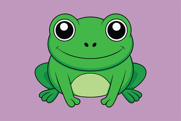 Cute animal Vector art in Illustration on a White Background