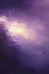 Naklejka premium Stunning oil painting backdrop featuring deep purple shades.