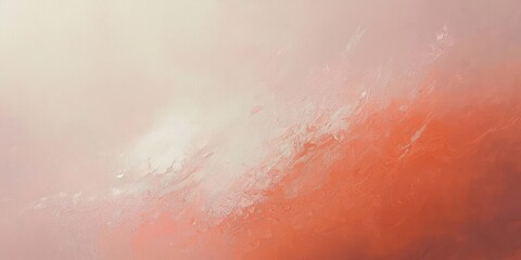 Fototapeta premium Vibrant coral hues captured in an oil painting.