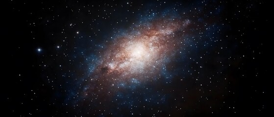 Fototapeta premium Stunning Spiral Galaxy in Deep Space Cosmic Nebula Background