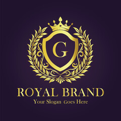 Luxury Gold Monogram Logo - Letter G