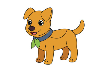 Cute animal Vector art in Illustration on a White Background