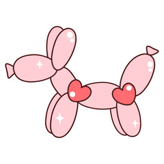 Groovy Valentine's Day Trendy Valentine Cute Valentine Element Heart and Lover Valentine's Day