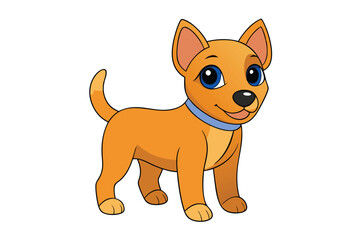 Cute animal Vector art in Illustration on a White Background