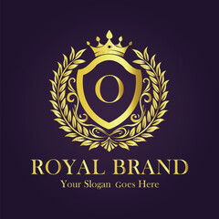 Obraz premium Luxury Gold Monogram Logo - Letter O