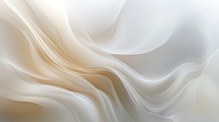 Obraz premium Abstract Beige and White Swirling Fabric Design