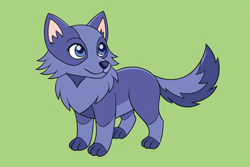 Cute animal Vector art in Illustration on a White Background