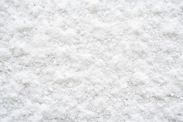 Winter landscape covered in deep fluffy snow