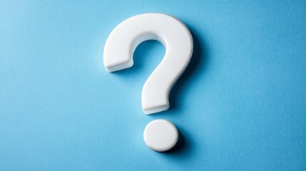 White Question Mark on a Blue Background: Unveiling the Enigma