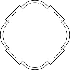 Simple and sophisticated, this quatrefoil frame adds a touch of vintage charm with its dotted lines, perfect for highlighting text or images