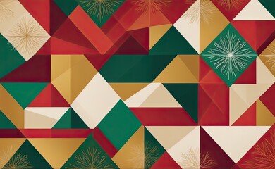 A dynamic abstract geometric pattern featuring a kaleidoscopic arrangement  in vibrant shades