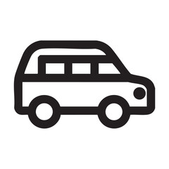 Minimalist Car Vector Icons | Automobile Illustrations for Transport and Design Projects