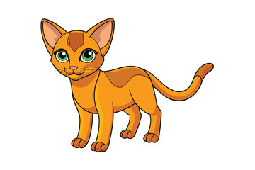 Cute animal Vector art in Illustration on a White Background