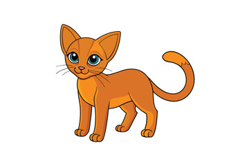 Cute animal Vector art in Illustration on a White Background