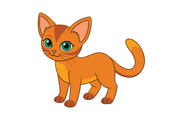 Cute animal Vector art in Illustration on a White Background