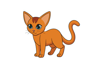 Cute animal Vector art in Illustration on a White Background