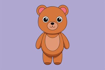 Cute animal Vector art in Illustration on a White Background