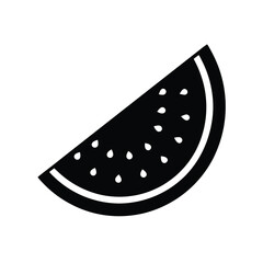 A slice of watermelon vector image illustration and artwork on white background